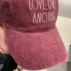 Rae Dunn hat “ Love One Another” OS fits most